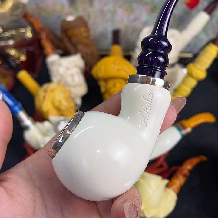 海泡石烟斗大号空腔苹果08