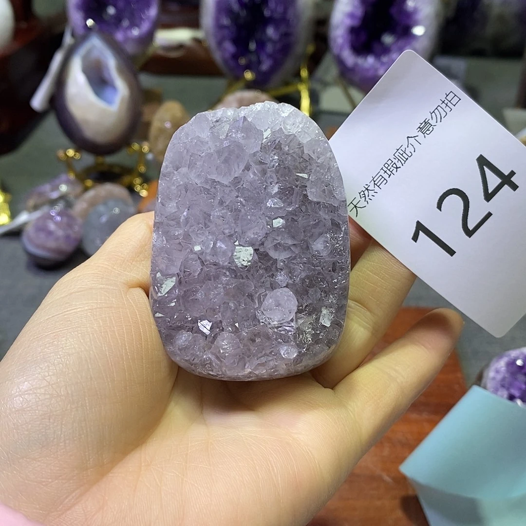 紫晶珠宝半成品未镶嵌