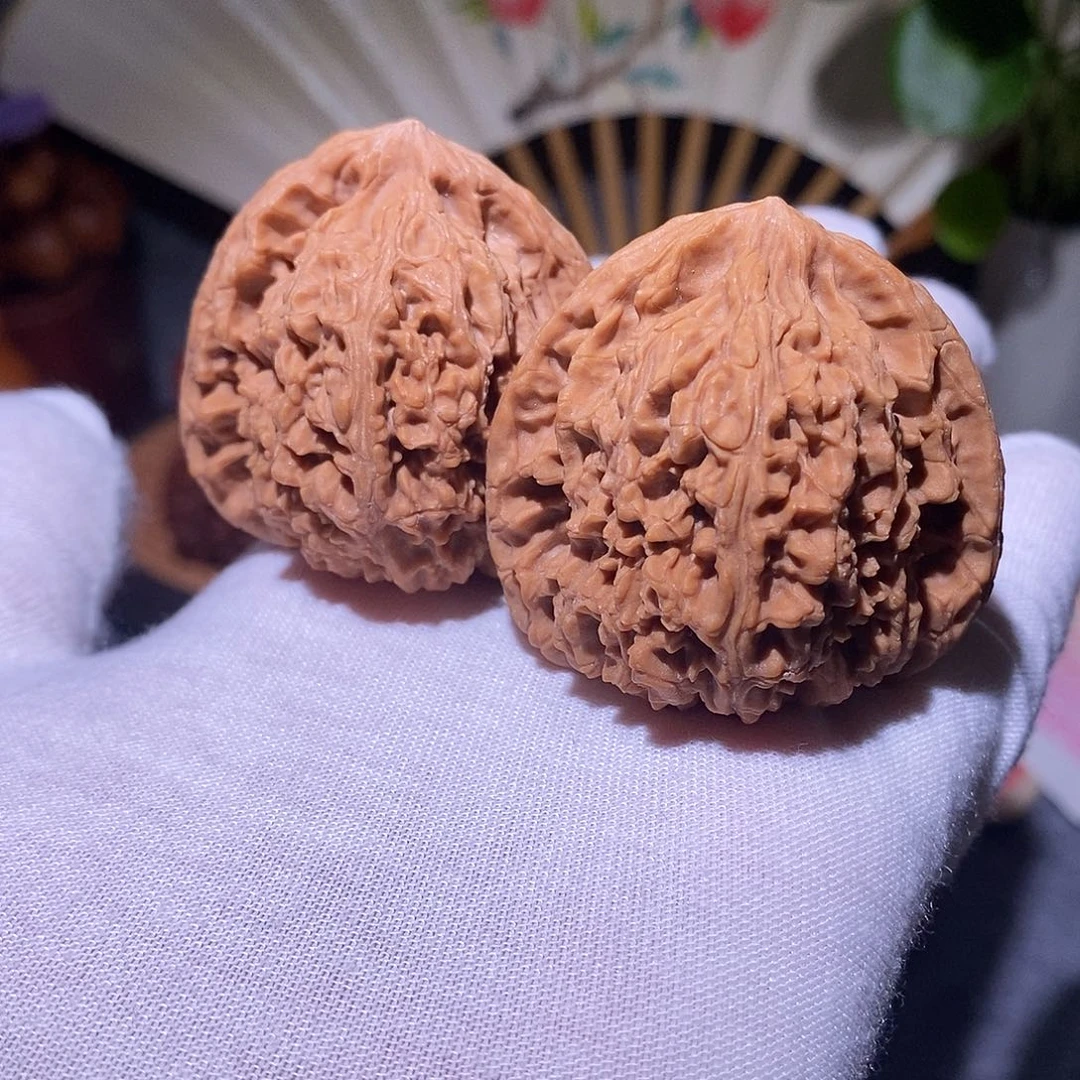 吊坠文玩核桃44南疆石三角全品