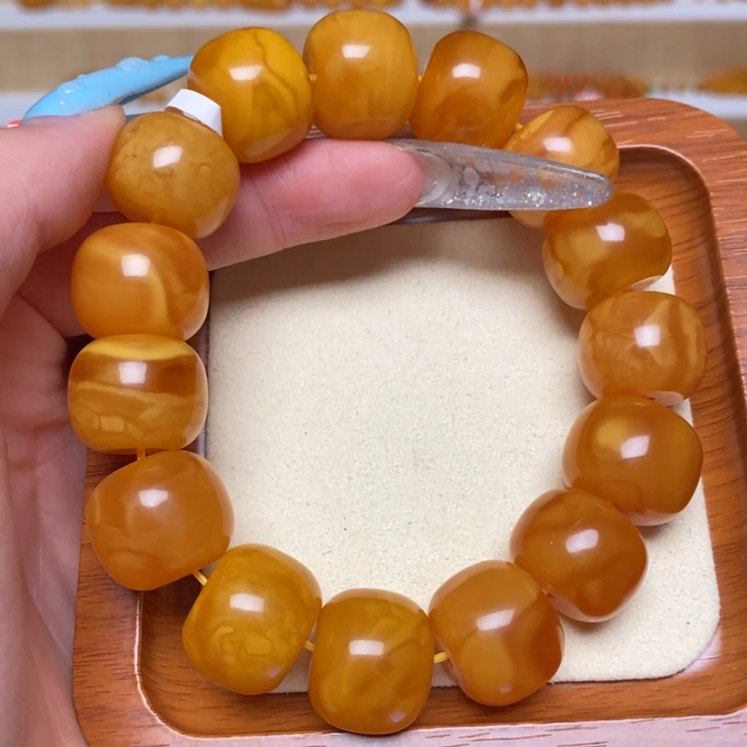 【闪购商品】未镶嵌蜜蜡手链手串