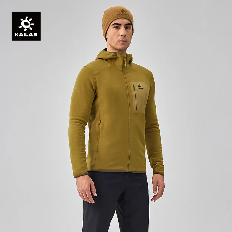 KAILAS凯乐石 户外运动 男款连帽抓绒外套 KG2442106