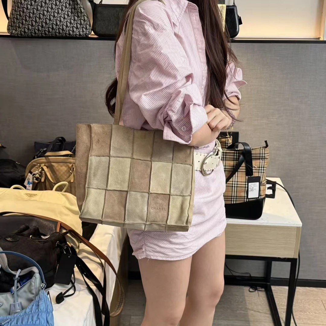 95新 Chanel/香奈儿 G398经典百搭拼接单肩tote95新