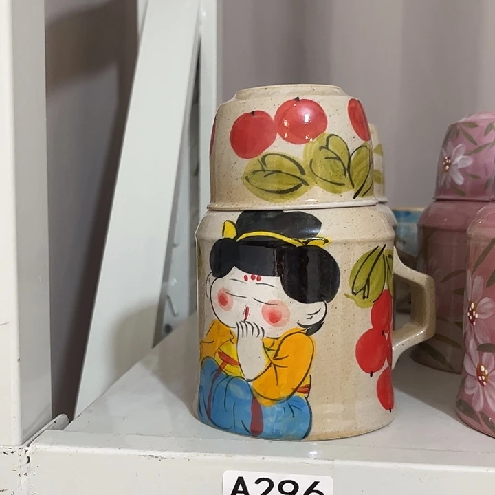 黑***娃瓷片景德镇陶瓷杯