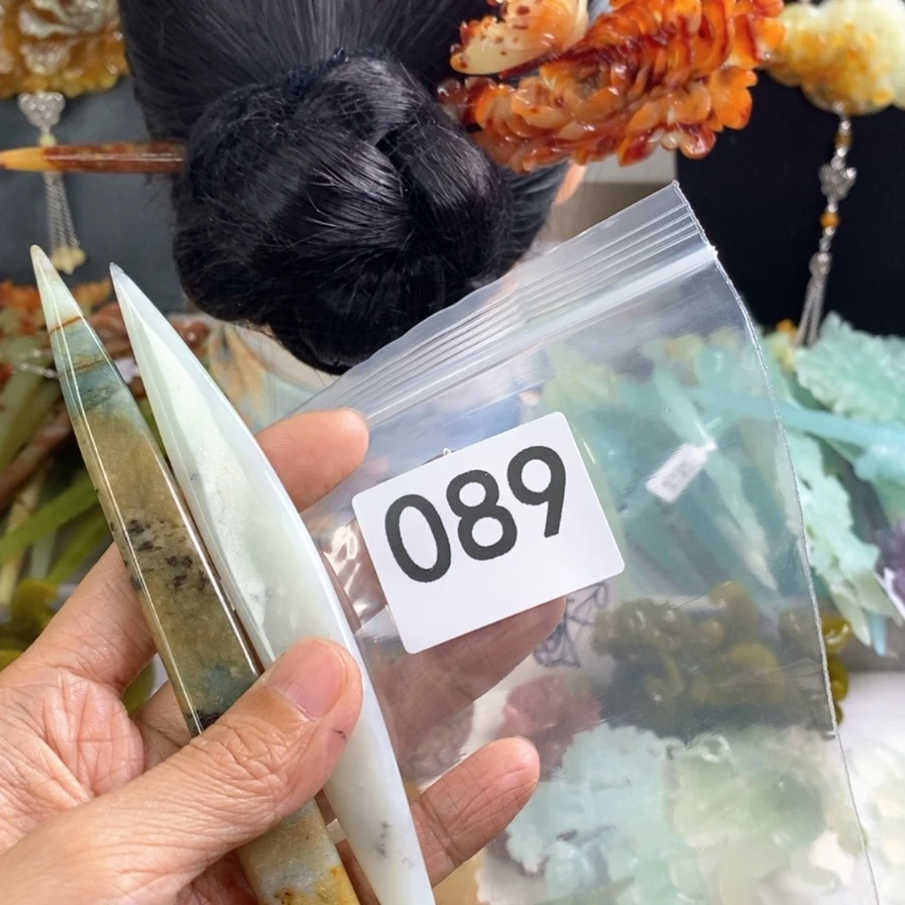 【闪购商品】岫玉发饰未镶嵌筱*儿
