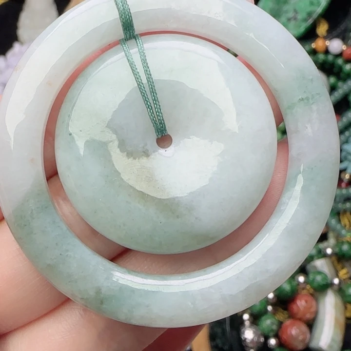 翡翠未镶嵌颈饰天然A货36