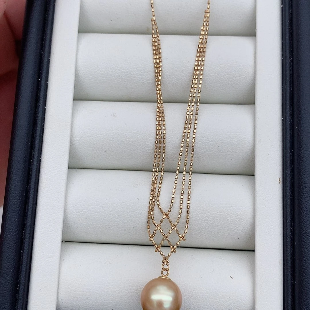 海水珍珠颈饰18K金镶嵌