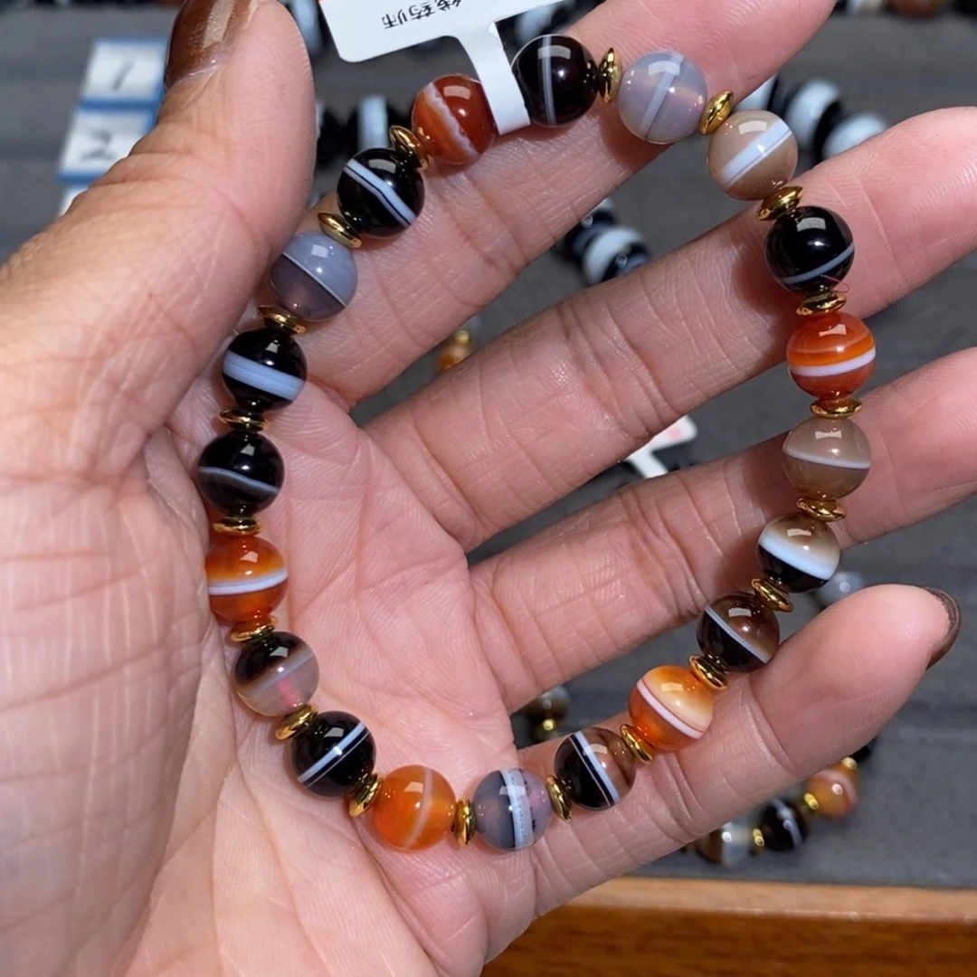 *****玛瑙/玉髓合金手链