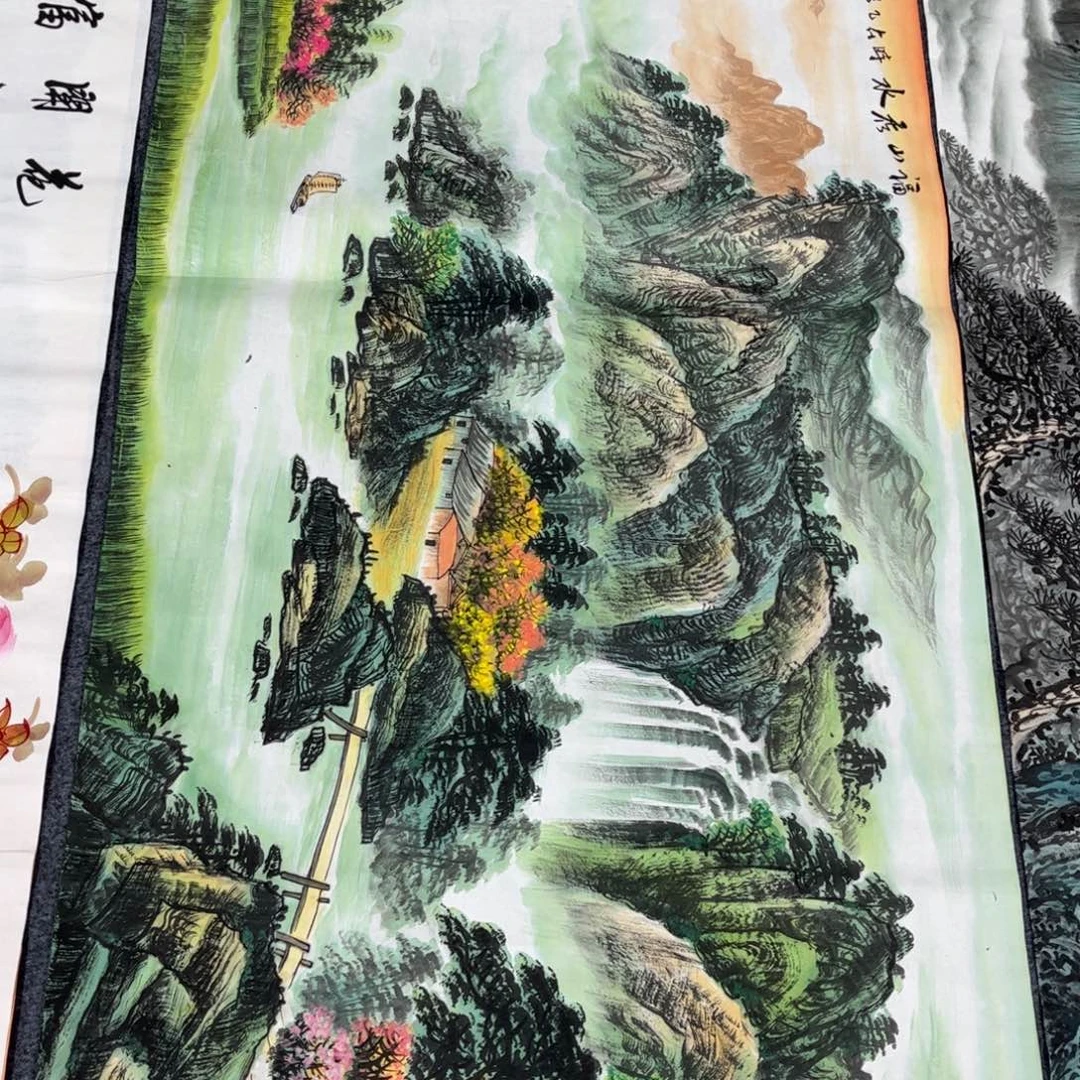 国画山水手绘作品