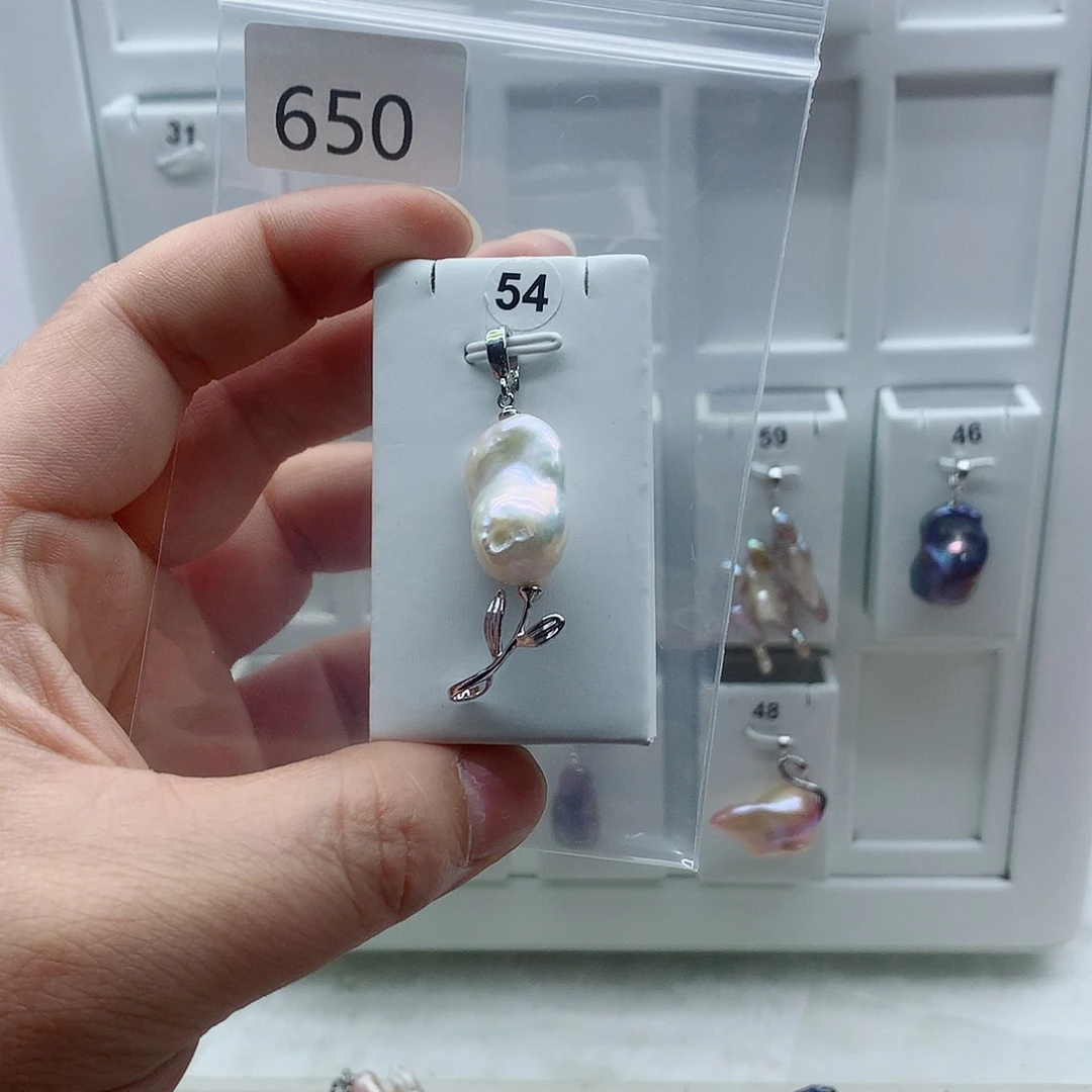 淡水珍珠吊坠(不含链)合金