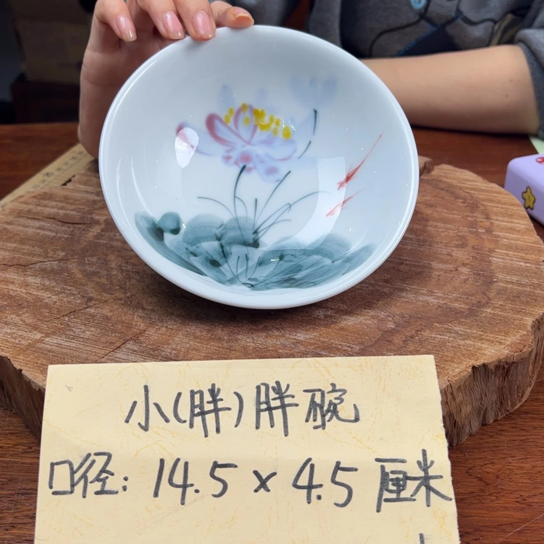 瓷片景德镇陶瓷手工手绘制作