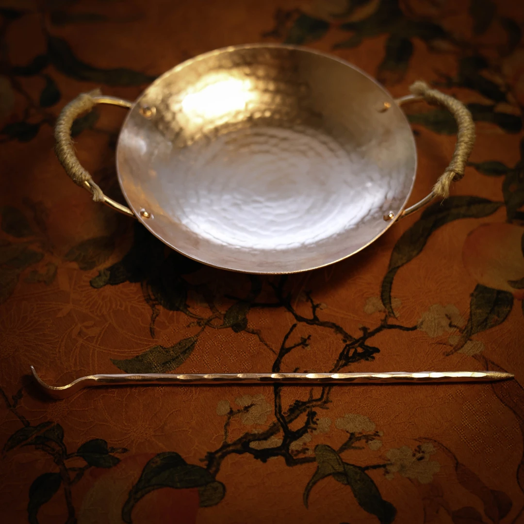 【老王】烤茶锅（直径12cm ）+茶拨 （长约18cm）
