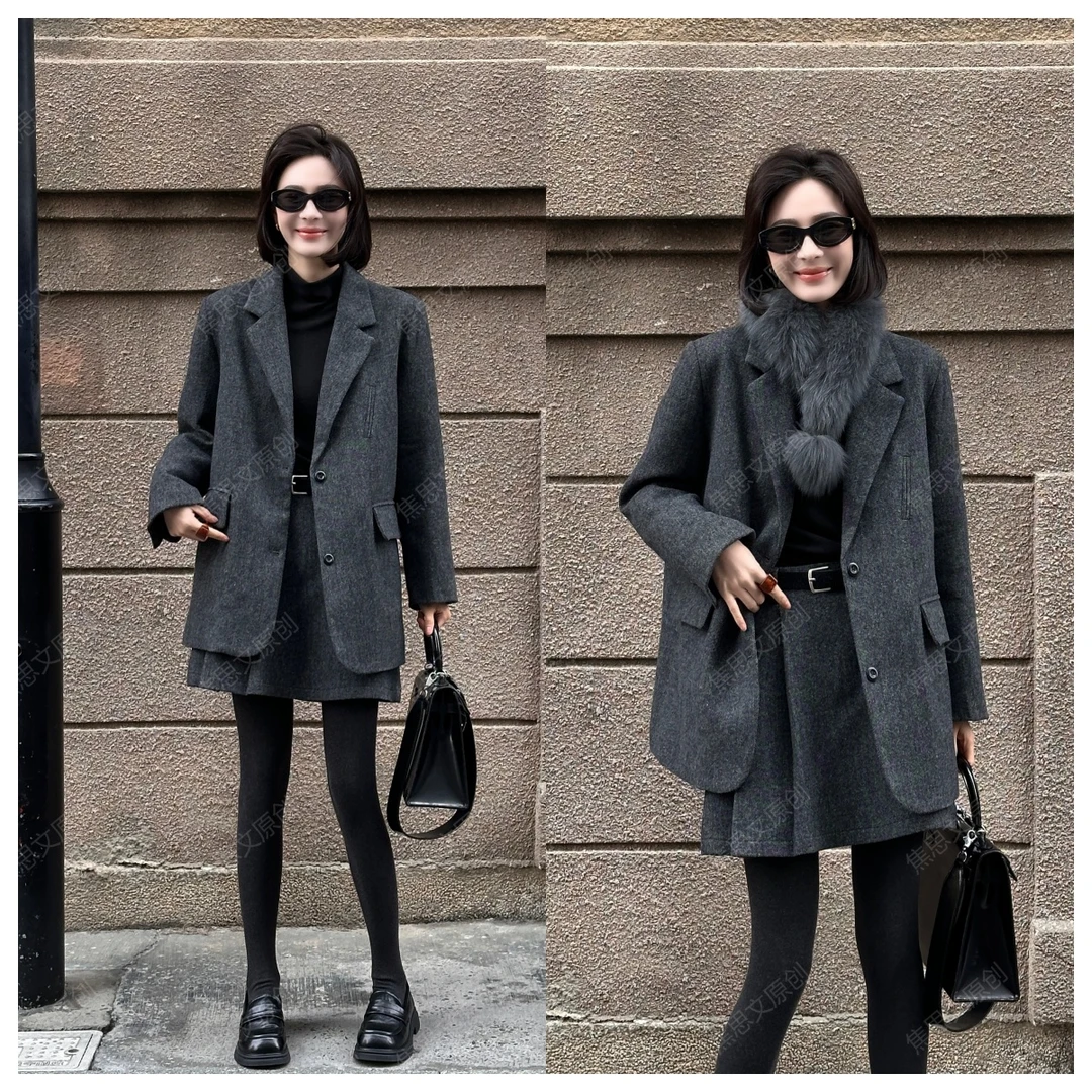 焦思文 冬季时尚洋气百搭保暖西装羽绒服外套251211Y11