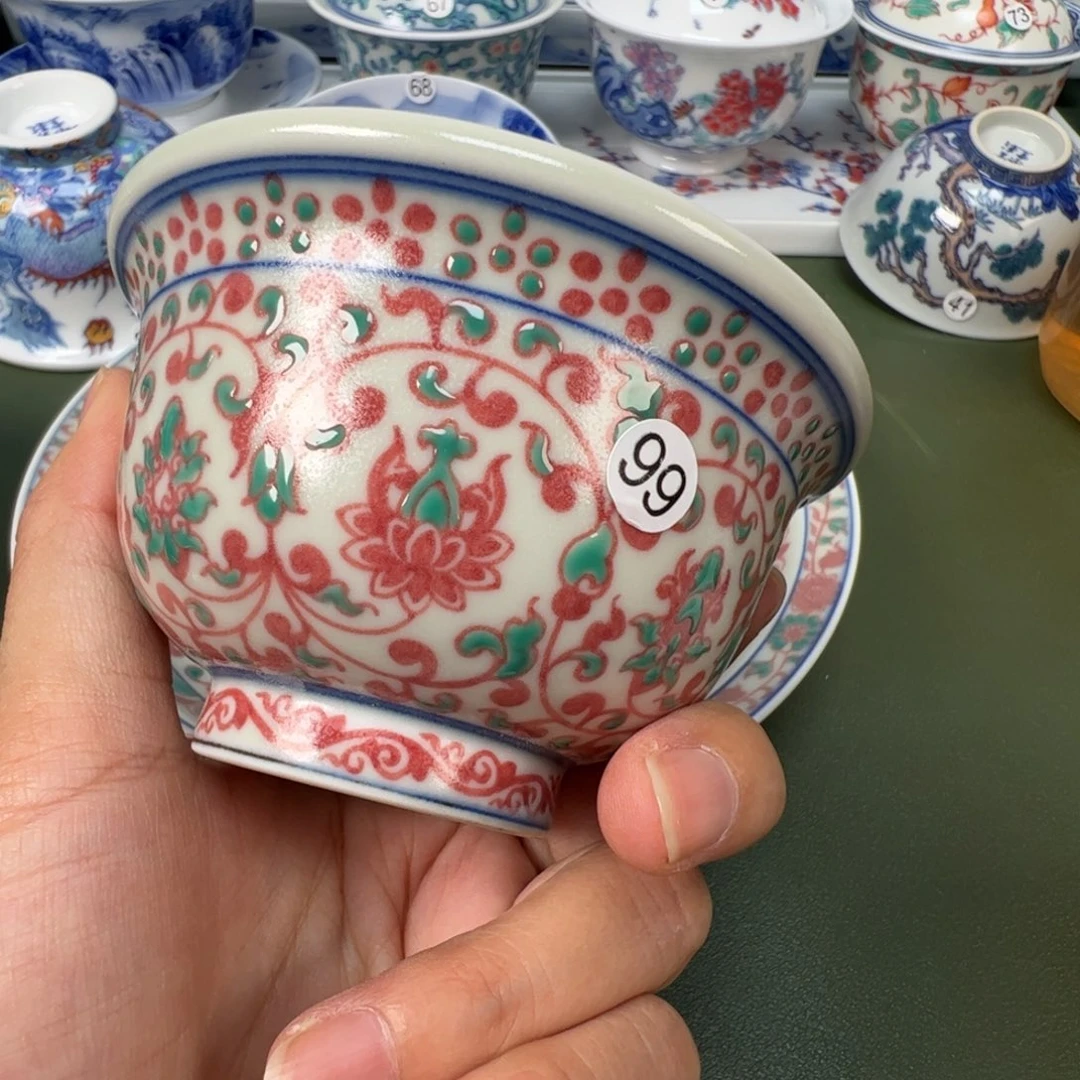 陶瓷景德镇纯手工纯手绘茶具木木99