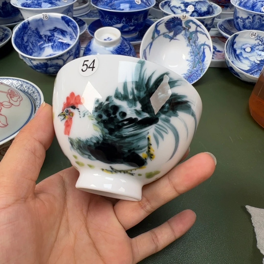 景德镇纯手工纯手绘茶具木木54