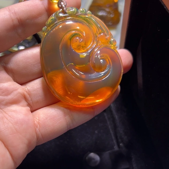 琥珀颈饰未镶嵌用****7琥珀吊坠