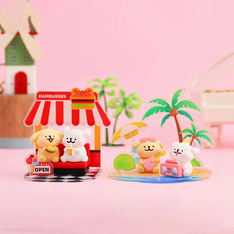 新品无忧无虑线条小狗摆件