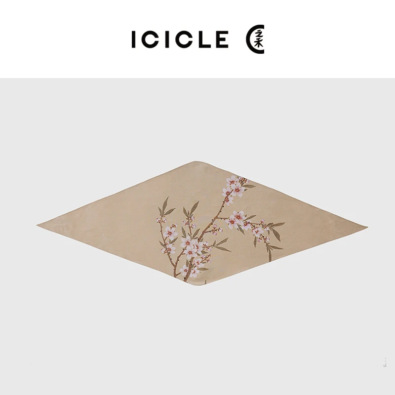 【上博合作系列】ICICLE之禾女装真丝弹力重绉丝巾1477