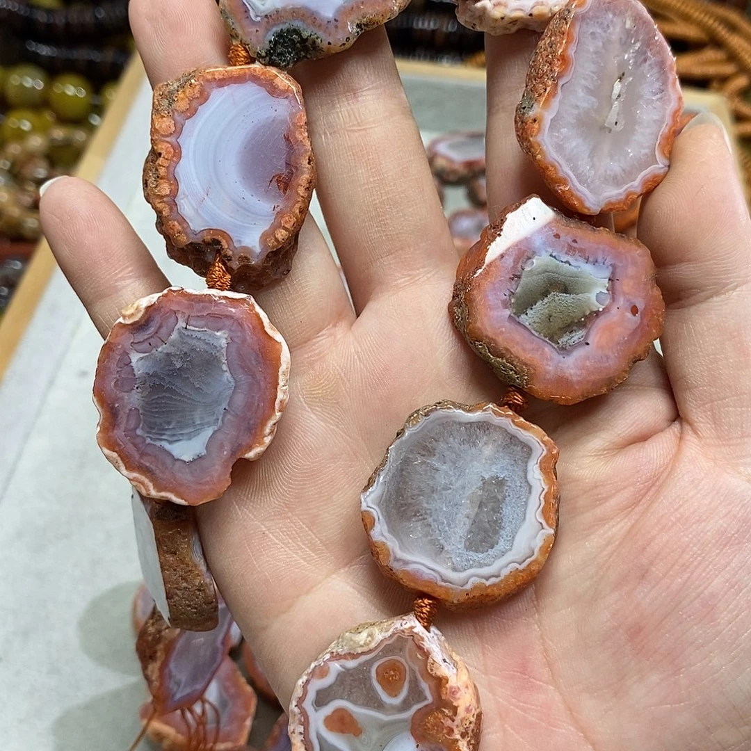 黄***明玛瑙/玉髓未镶嵌珠宝半成品自选原矿一条