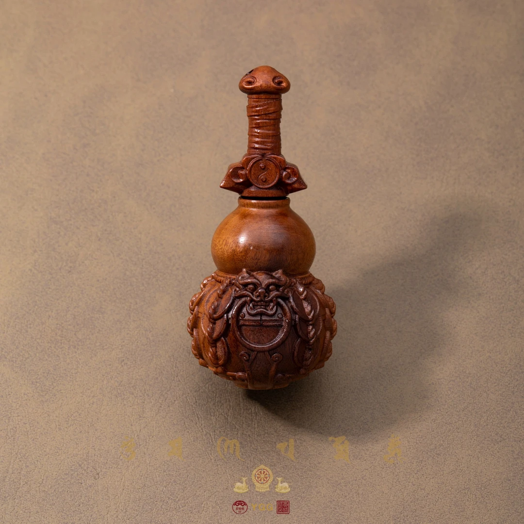 员格格FYDAN26/枣木腰缠万贯葫芦摆件