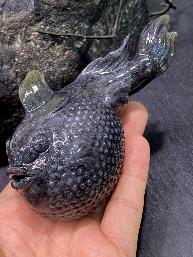 乌鸡种翡翠河豚茶壶
