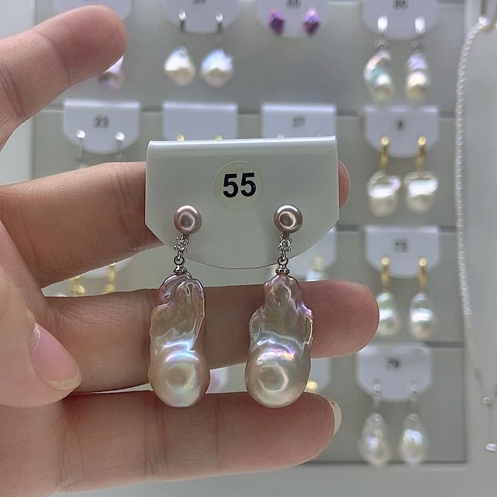 肖***肖淡水珍珠银S925镶嵌颈饰55