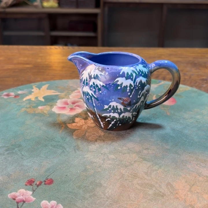 柴烧纯手工手绘陶瓷