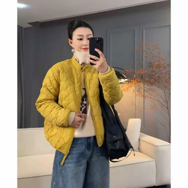 洋气休闲棉衣女2025年冬季新款时尚简约宽松两面穿加绒保暖棉服潮