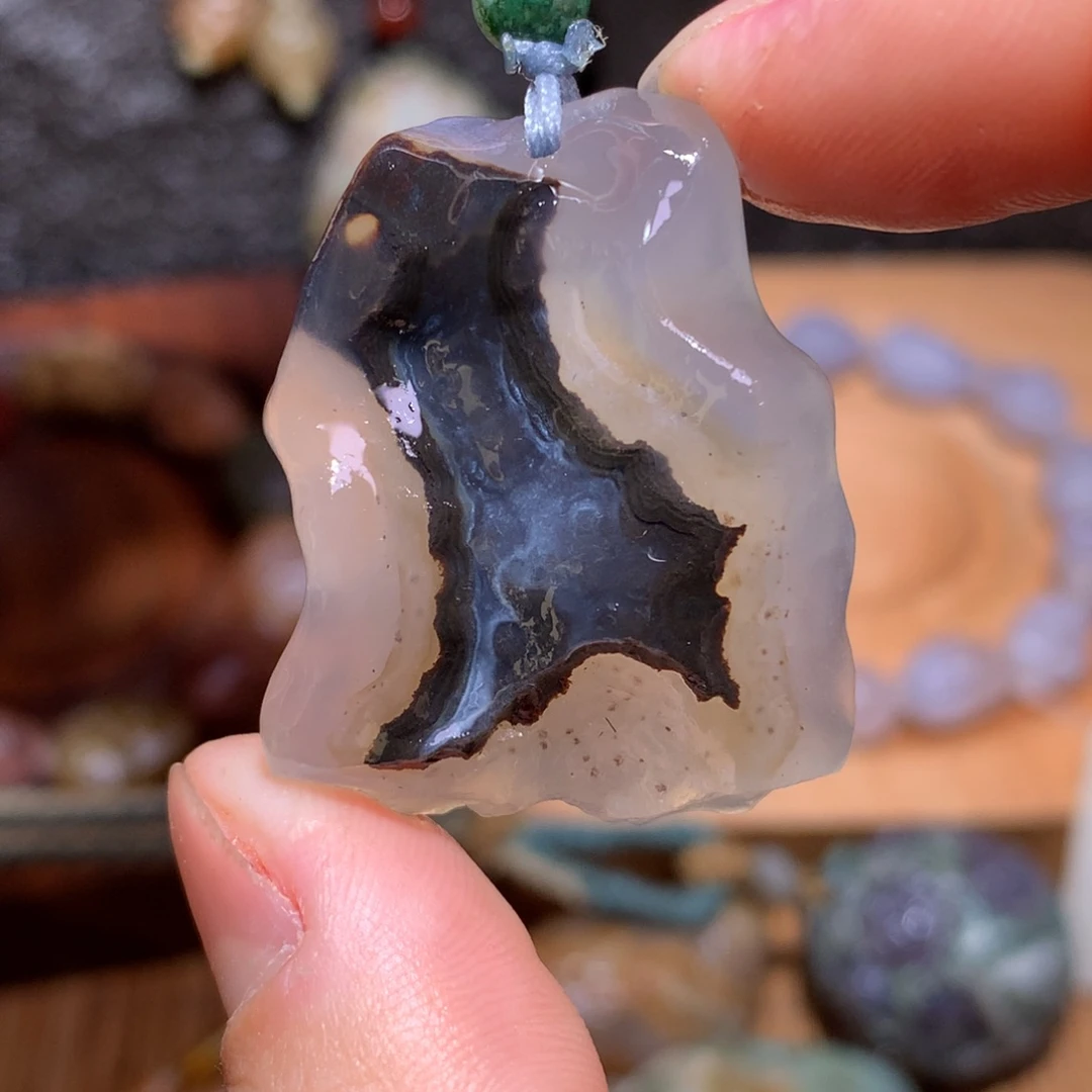 未镶嵌玛瑙/玉髓珠宝半成品