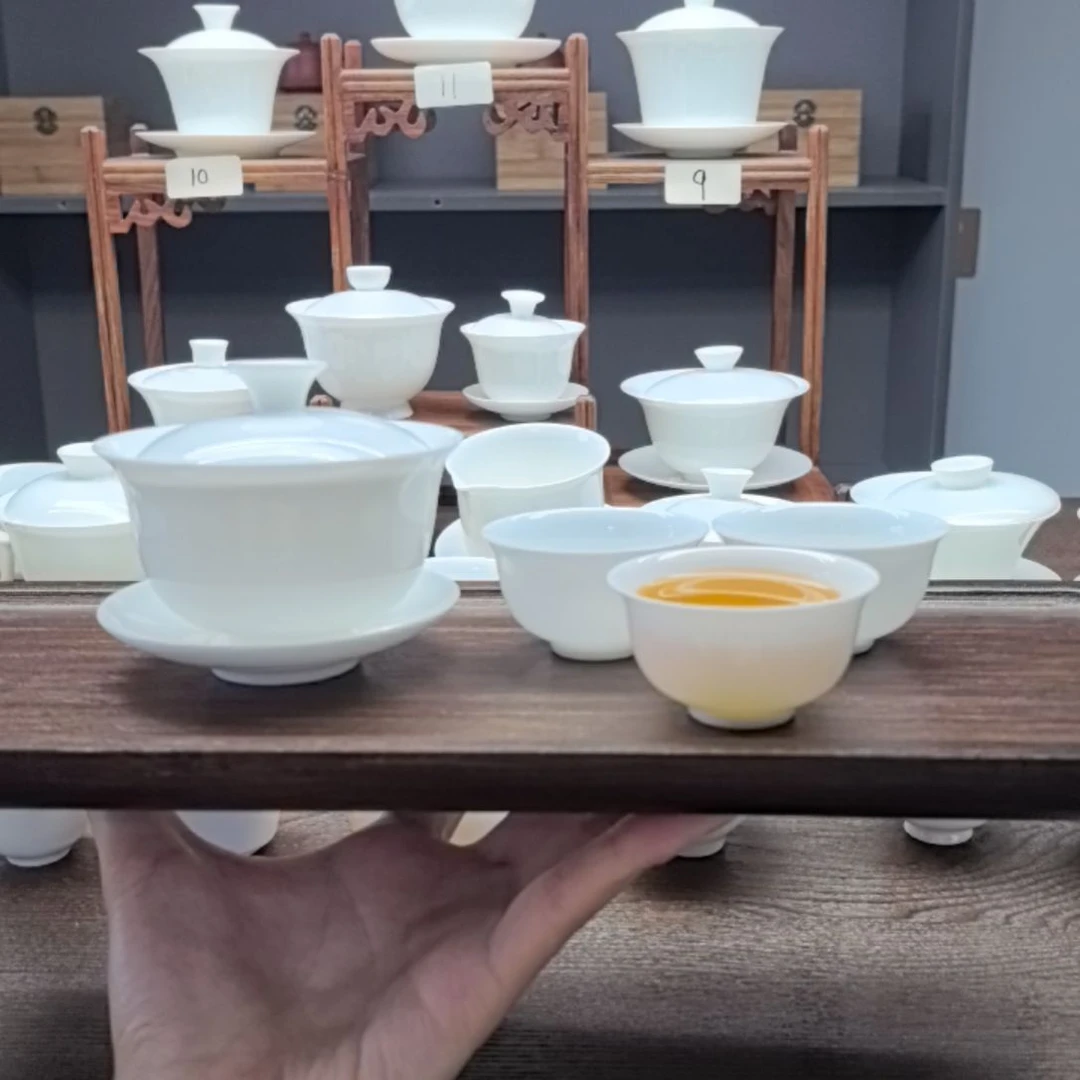 135毫升元宝盖碗+3个大玉兰杯