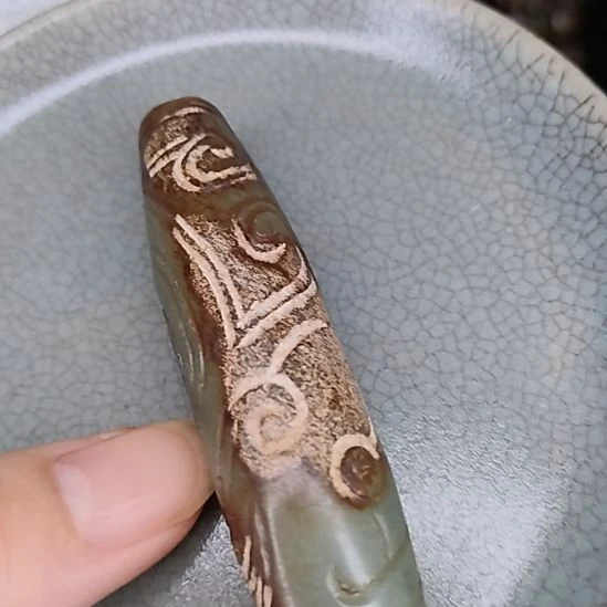 摆件开片瓷器瓷片摆件