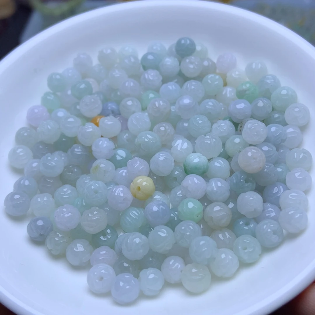 未镶嵌手链翡翠卡6莲花珠30个
