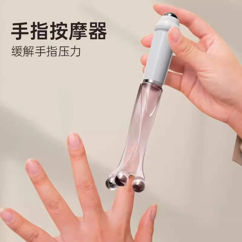 手指按摩器关节滚轮式新款多功能蜗牛钢磁珠夹手指按摩仪纤手神器