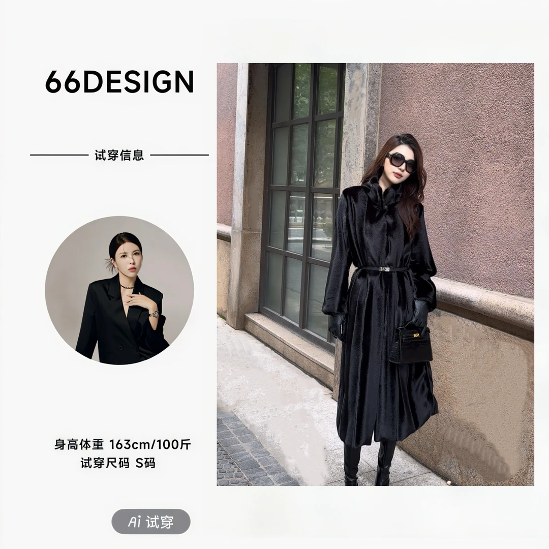 66YAOXIN | 黑钻雪镜 | 紫标抽刀奢绒环保外套光泽宝嘉美级别外套