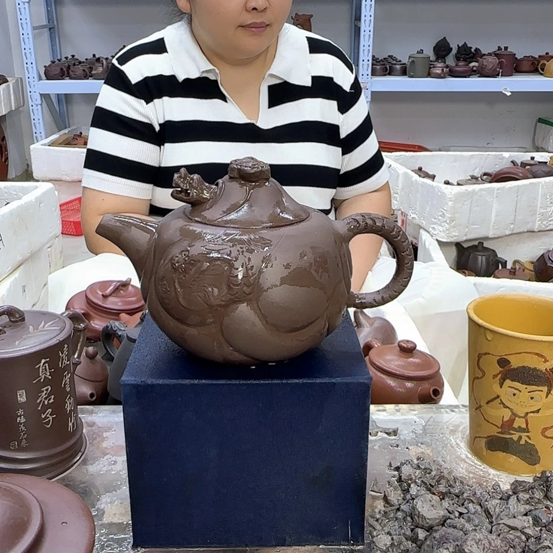 茶壶紫砂宜兴紫砂壶瑕疵处理