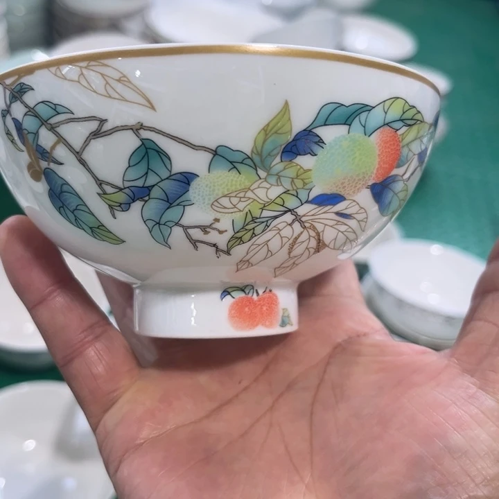 瓷片荔枝五寸六个