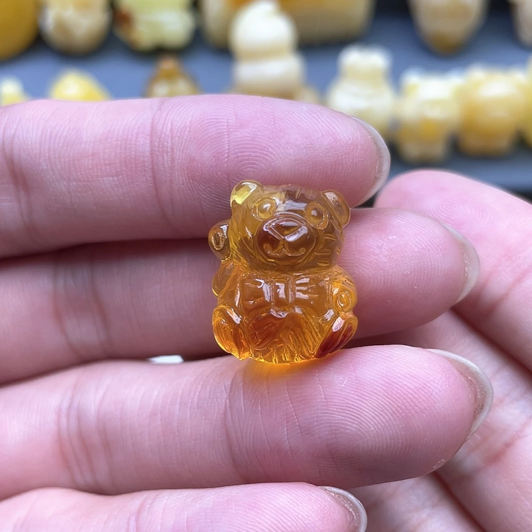 琥珀裸石未镶嵌元**子蜜蜡