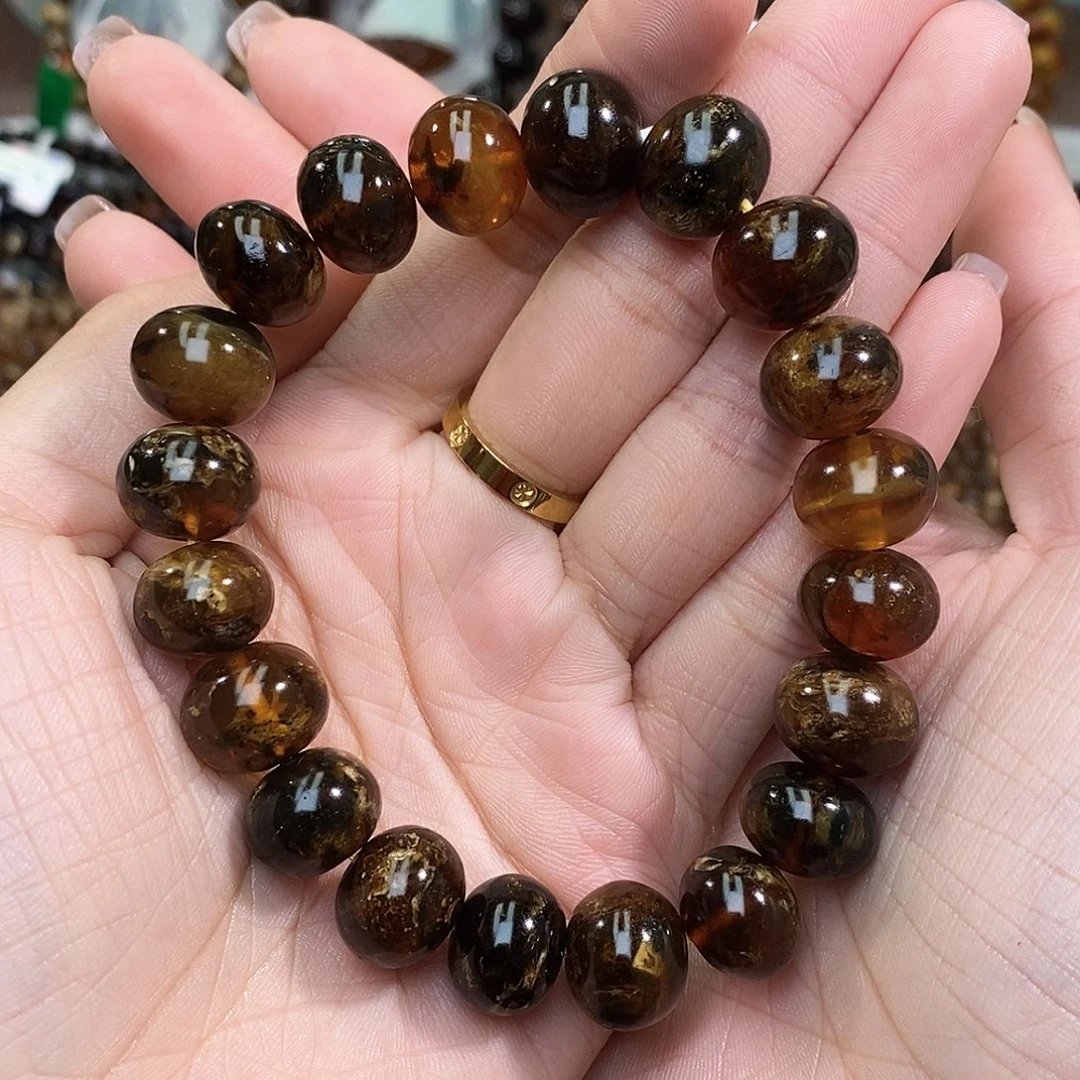 琥珀未镶嵌手链13➕