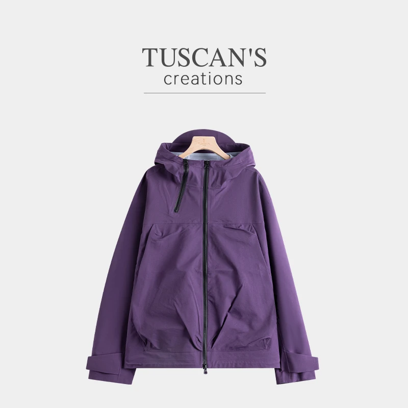 TUSCAN'S CREATIONS秋季薄款外套休闲连帽风衣女薄款情侣时代双鱼