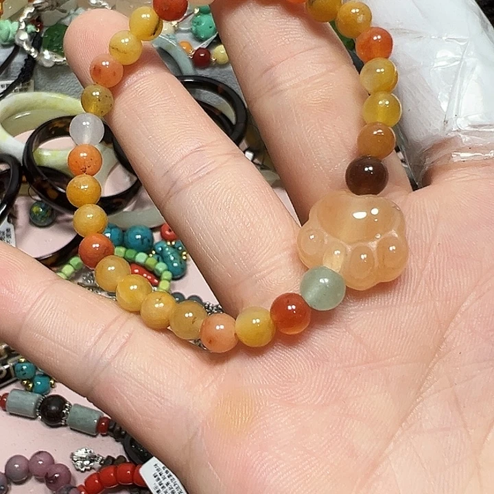 大理石磁石单圈手串单圈手串单圈手串