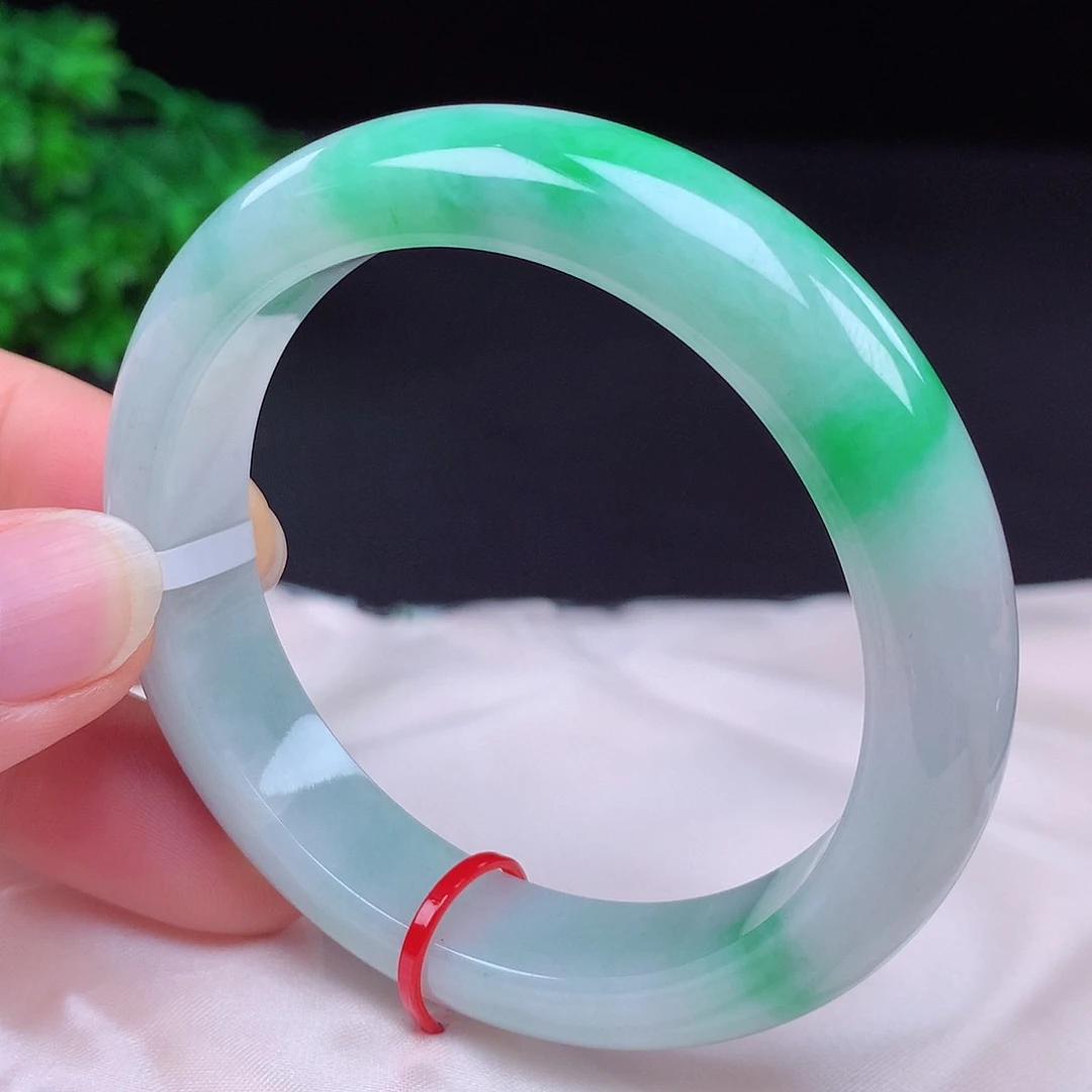 翡翠未镶嵌手镯54圈口681216