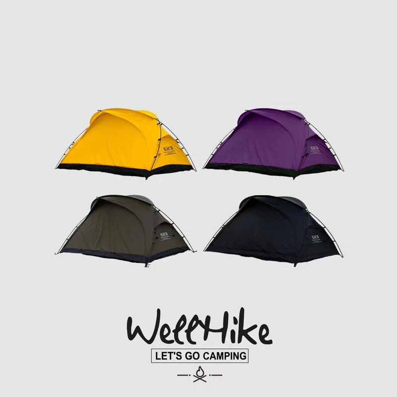 SWS户外晨露帐篷便携式防雨防晒加厚三季帐单双人野外露营装备