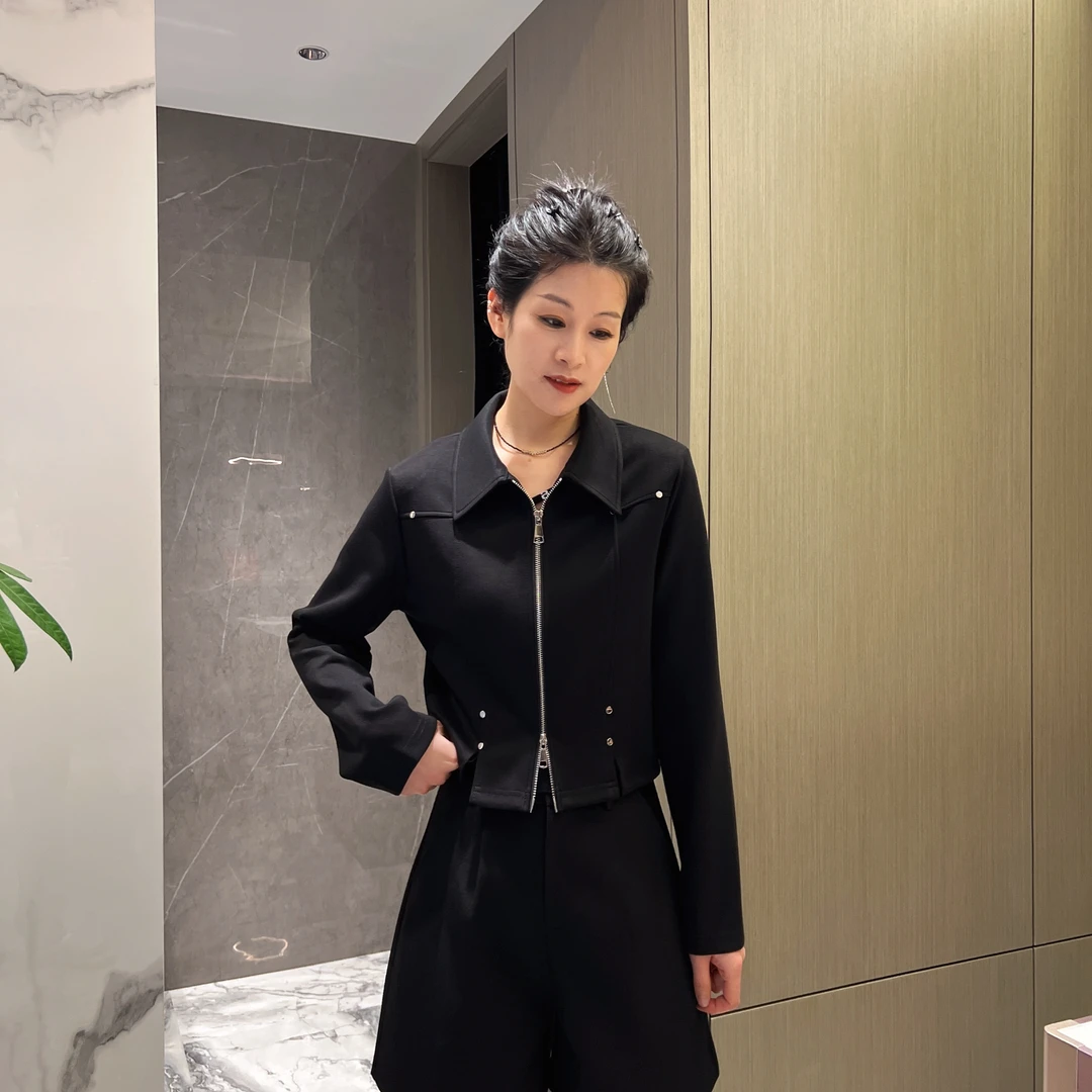 女人阁（拉链开衫6602）25年新款时尚气质百搭休闲衬衫