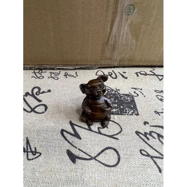 【孤品捡漏】铜小猪摆件