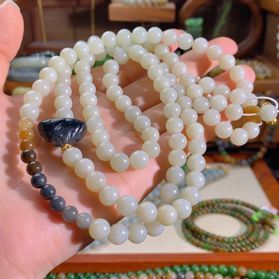 和田玉未镶嵌手链