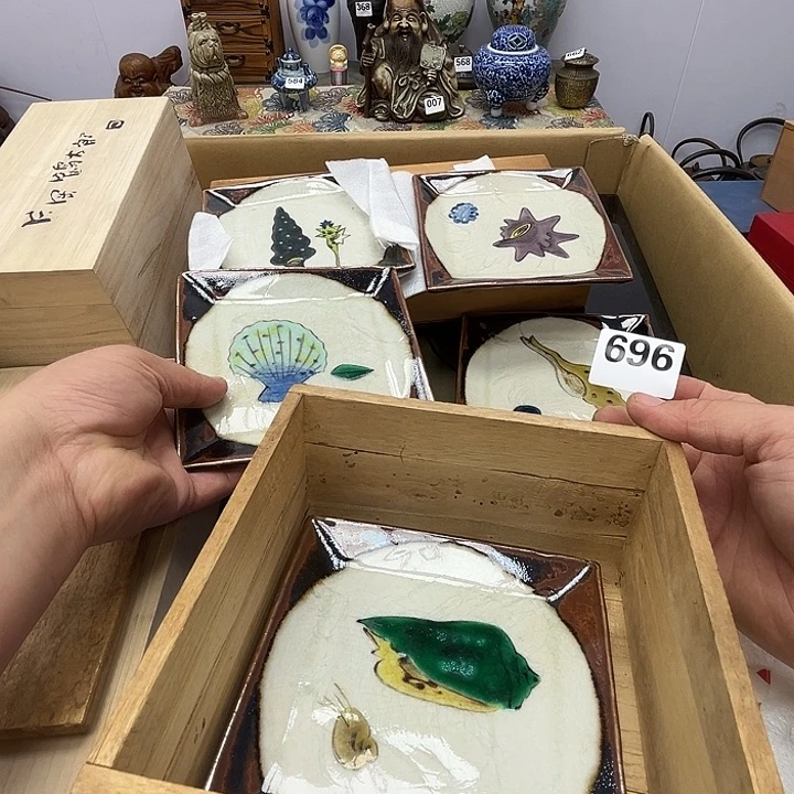 瓷片呀工艺品摆件瓷器摆件正能量