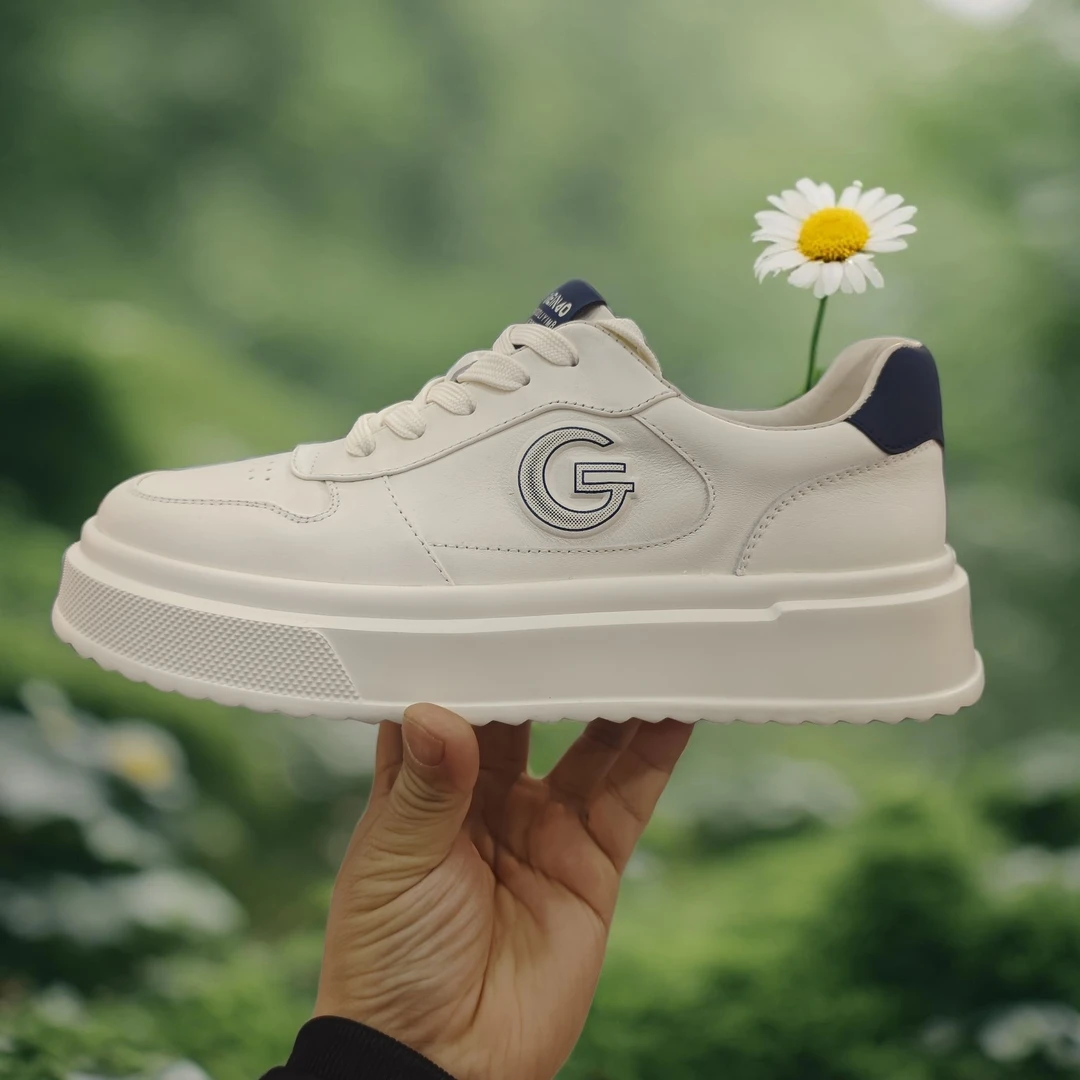 BLHS5235-5男士真皮小白鞋休闲鞋，按皮鞋尺码购买