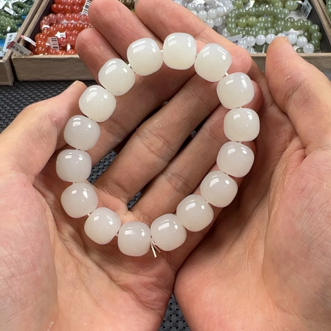 手链未镶嵌和田玉卡14白玉du