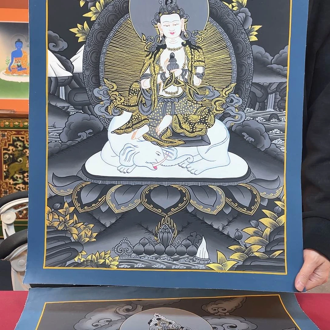 装裱画40×60普贤纯手绘
