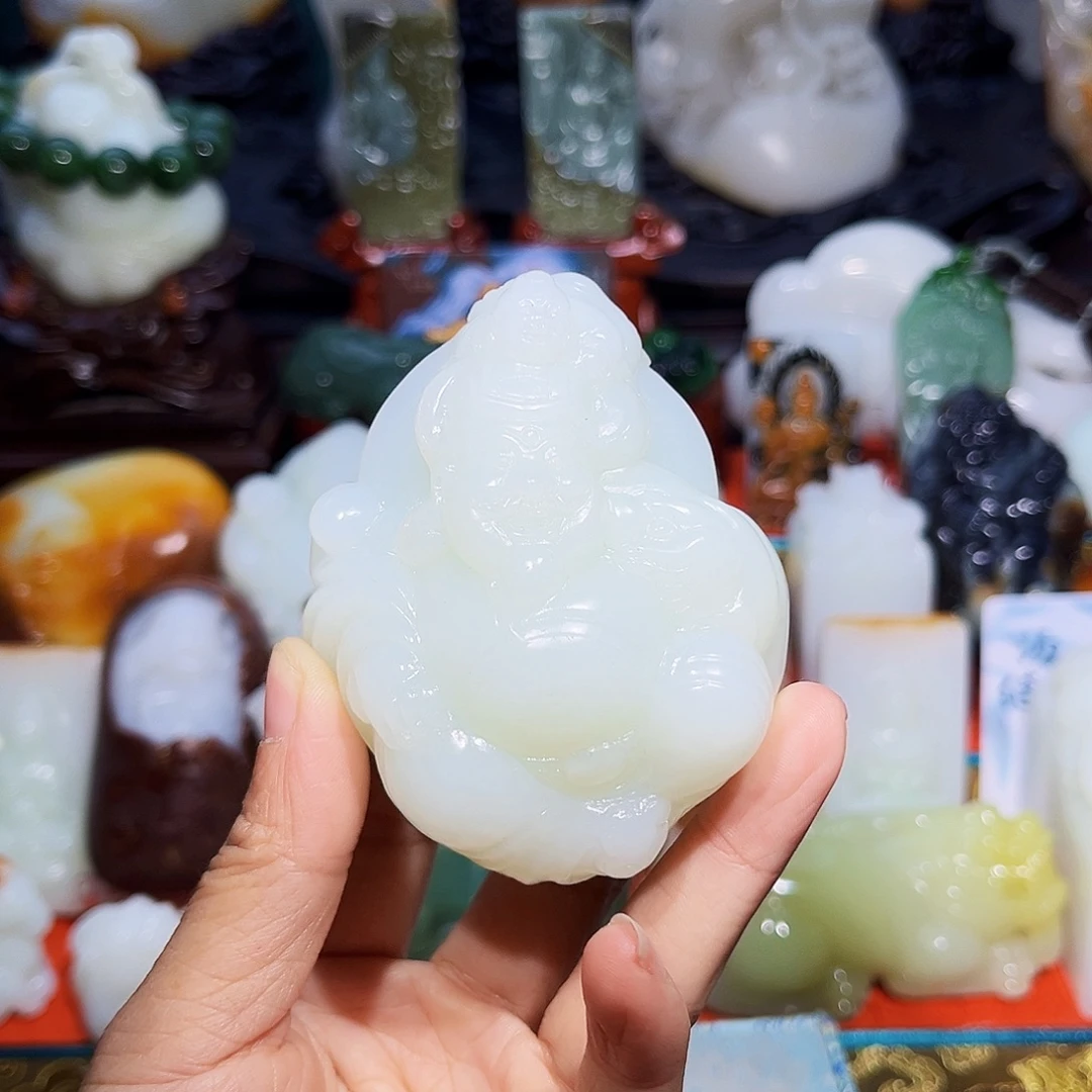 和田玉未镶嵌挂件