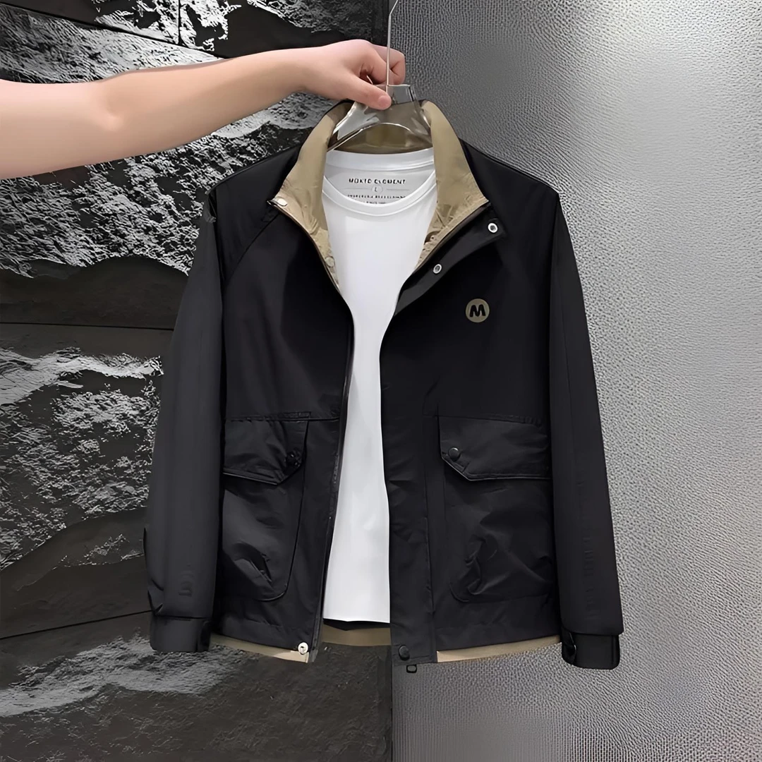 春秋季新款立领夹克男士韩版潮流帅气2025工装薄款休闲百搭男外套